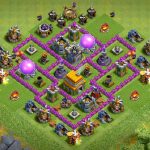 Gahar !! Base COC TH 6 Terkuat Anti Rata