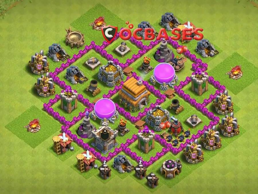 foto base coc th 6 terkuat