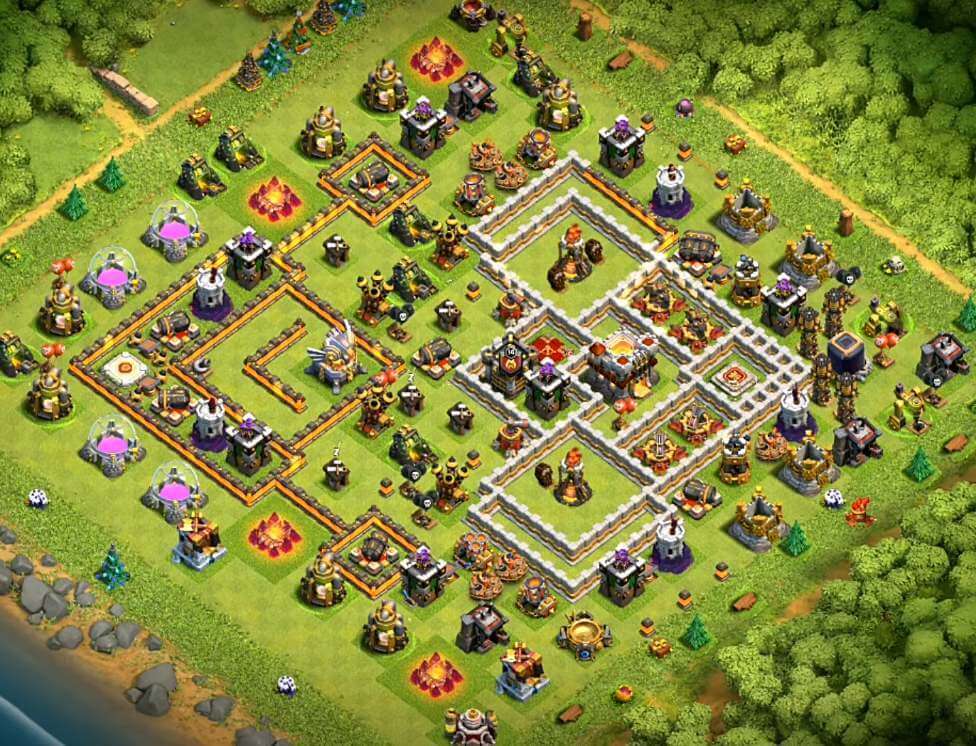 Base COC TH 11 Ultimate Trophy 2020