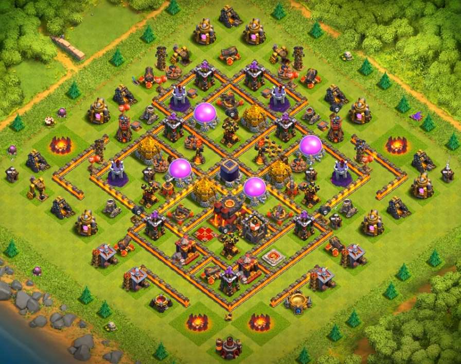 base clah of clans farming